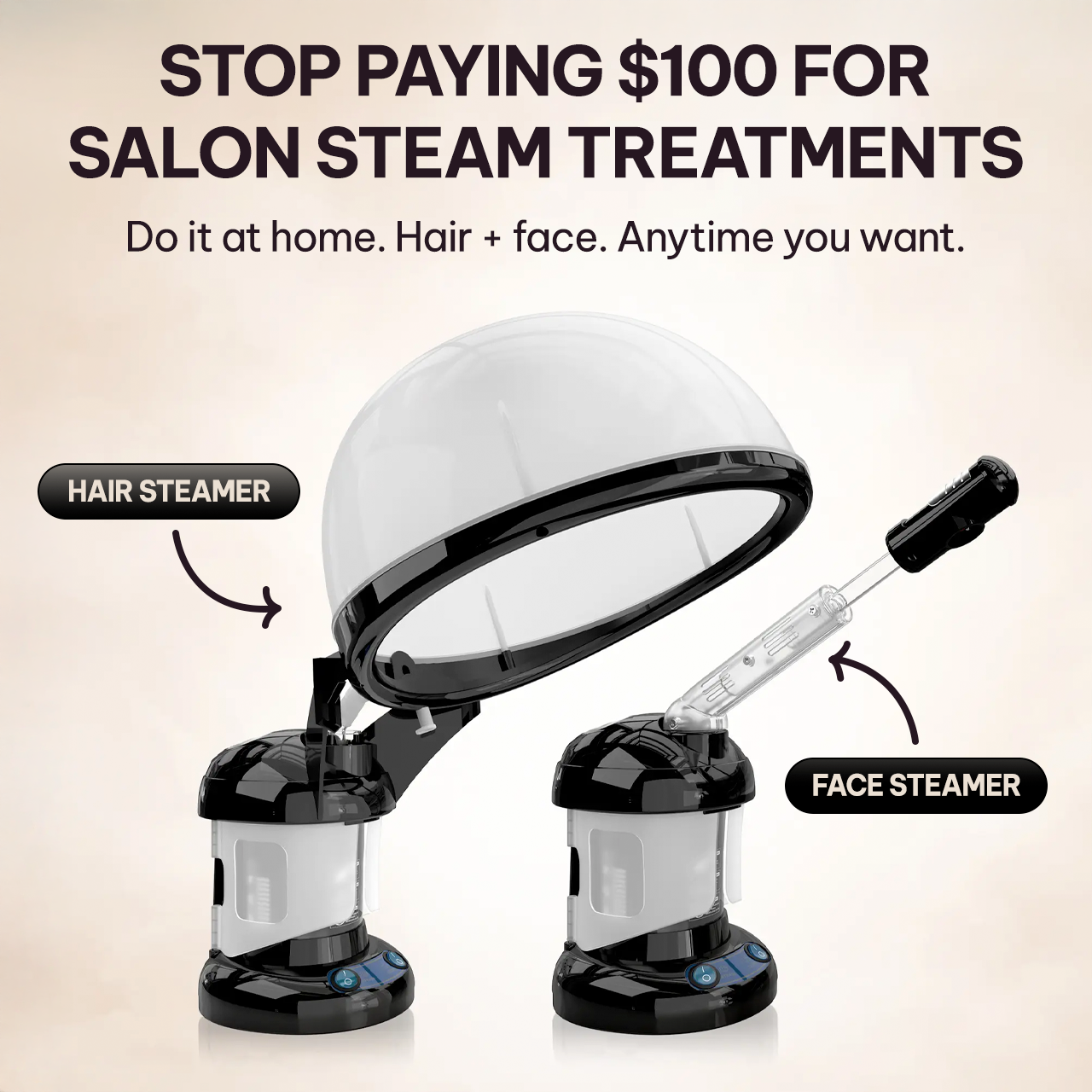 2 in 1 Hair Steamer